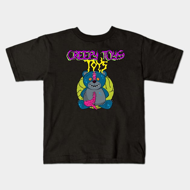 Creepy Toys Kids T-Shirt by Vintage Oldschool Apparel 